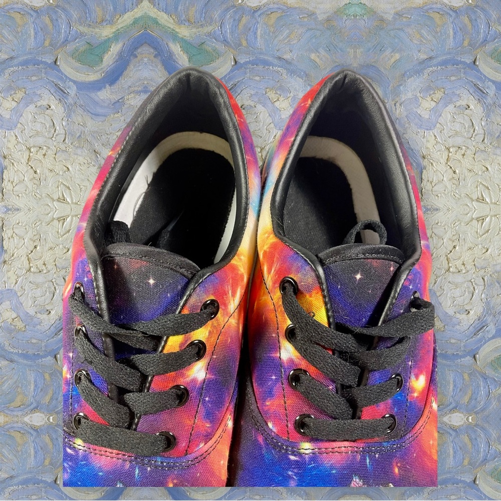 Amazing Colors & Print Quality. Unisex Men’s Size 7/Women’s 9 Low Top Lace Ups - Picture 6 of 14
